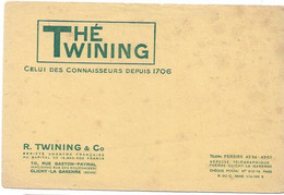 Buvard The Twining - Café & Té