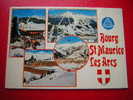 CPM-73-SAVOIE- BOURG SAINT-MAURICE -LES ARCS-ARC PIERRE BLANCHE -TERRASSE DU PUB -VUE PANORAMIQUE AERIENNE DE LA STATION - Bourg Saint Maurice