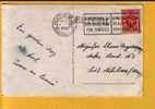282 Op Kaart Met Stempel BRUXELLES Met Naamstempel (Griffe) HALLE-HAL - Linear Postmarks