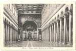 ROMA - INTERNO DELLA BASILICA DI S. PAOLO - CPA 1920´ - Monumente