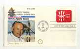 -ETATS-UNIS . ENTIER SUR ENVELOPPE COMMEMORATIVE VISITE A GUAM DE JEAN PAUL II . CACHET AGANA 22/2/81 - FDC