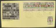 Australia 1977 Centenary Of Test Cricket FDC - Cartas & Documentos