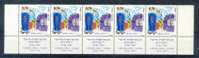 ISRAELE 1972 400° DELLA MORTE DI RABBI YIZHAQ LURIA " ARI ".  STRISCIA INFERIORE X 5, MNH* YT 495 - Jewish