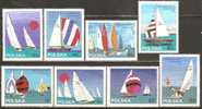 Poland 1965 Finn Class Yachts Mi# 1587-1594 ** MNH - Unused Stamps