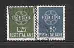 ITALIA - EUROPA CEPT 1959 - Serie Completa Di 2 Valori Usati - In Ottime Condizioni. - 1959