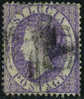 St. Lucia #13b (SG #17b) Used 6p Violet Victoria From 1864 - Ste Lucie (...-1978)
