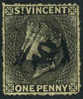 St. Vincent #13 (SG #15) Used 1p Black Victoria From 1871 - St.Vincent (...-1979)