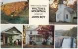 Walton's Mountain In Virginia, Television Show, John Boy Walton Home, Gas Station, Church On C1970s Vintage Postcard - American Roadside