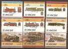 ST VINCENT - 1985 Trains. Scott 849-54. MNH ** - St.Vincent (1979-...)