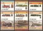 ST VINCENT - 1985 Trains. Scott 849-54. MNH ** - St.Vincent (1979-...)