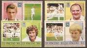 ST VINCENT - 1985 Cricket Players. Scott 795-8. MNH ** - St.Vincent (1979-...)