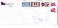 GOOD USA Postal Cover To ESTONIA 2010 - Good Stamped: University ; Flag ; Bird ; Roses - Briefe U. Dokumente