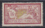 France Yvert N° 121 X - Cote 31 Euros - Prix De Départ 8 Euros - 1900-27 Merson