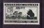 1952 - 16° FIERA DEL LEVANTE A BARI -  CAT. SASS. N° 153 *  VAL. CAT. 1.50€ - Nuevos