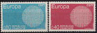 Francia 1970 Europa 2 Vl  Nuovi Serie Completa - 1970