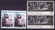 NATIONS UNIS - NEW YORK - 541/542** (paire) Cote 5,70 Euros Depart à 10% - Unused Stamps