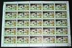 WORLD CUP 1982 ITALY-GERMANY ST. VINCENT SHEET OF 25 MNH - St.Vincent (1979-...)