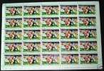 WORLD CUP 1982 USSR-ENGLAND ST. VINCENT SHEET OF 25 MNH - St.Vincent (1979-...)