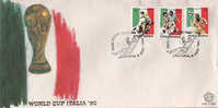 Coupe Du Monde  Italia 90. Emission FDC De L´Indonesie - 1990 – Italie