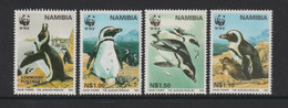 NAMIBIA 1997  MiNr. 837 - 844 WWF African Penguins  Birds  4v  MNH** 3,00 € - Pinguïns & Vetganzen