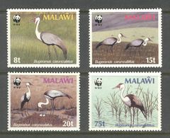 MALAWI 1987 MiNr. 477x - 480x  WWF Birds Oiseaux Wattled Crane 4v  MNH** 19,00 € - Storks & Long-legged Wading Birds