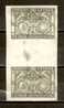 SPAIN 1930 1c GUTTER PAIR IMPERF MNH - Unused Stamps