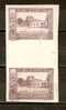 SPAIN 1930 20c GUTTER PAIR IMPERF MNH - Unused Stamps