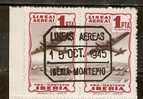 SPAIN 1945 PRO MONTERIA  IBERIA PAIR  #8 - Viñetas De La Guerra Civil