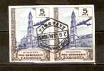 SPAIN 1945 PRO SEMINARIO  ZARAGOZA PAIR IMPERF #4 - Bolli Di Censura Nazionalista