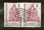 SPAIN 1945 PRO SEMINARIO  ZARAGOZA PAIR IMPERF #3 - Nationalists Censor Marks