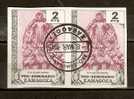 SPAIN 1945 PRO SEMINARIO  ZARAGOZA PAIR IMPERF #1 - Revenue Stamps