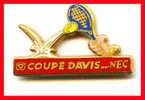 Magnifique Pin's Tennis COUPE DAVIS NEC (AB) - Tennis