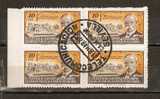 SPAIN 1945 HUERFANOS DE TELEGRAFOS SEVILLA BL4 - Marcas De Censura Nacional