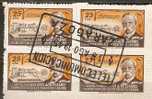 SPAIN 1945 HUERFANOS DE TELEGRAFOS ZARAGOZA BL4 - Telegramas