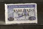 SPAIN RURAL OV. HABILITADO & NEW VALUE 5 PARA BLACK - Revenue Stamps