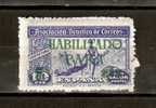 SPAIN RURAL OV. HABILITADO & NEW VALUE 5 PARA GREEN - Spanish Civil War Labels