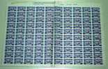 SPAIN RURAL OV. HABILITADO & NEW VALUE 5 PARA RED PAIFULL SHEET OF 100 STAMPS - War Tax