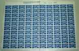 SPAIN RURAL OV. HABILITADO & NEW VALUE 5 PARA GREEN PAIFULL SHEET OF 100 STAMPS - Vignetten Van De Burgeroorlog