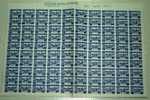 SPAIN RURAL OV. HABILITADO & NEW VALUE 5 PARA BLACK PAIFULL SHEET OF 100 STAMPS - Oorlogstaks