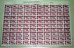SPAIN RURAL SIN VALOR 10c FULL SHEET OF 100 STAMPS - Fiscales
