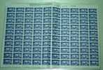 SPAIN RURAL SIN VALOR 10c FULL SHEET OF 100 STAMPS - Fiscaux