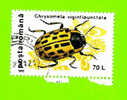 Timbre Oblitéré Used Mint Stamp Selo Carimbado Posta Romana 70 L Chrysomela Vigintipunctata ROUMANIE 1996 - Oblitérés