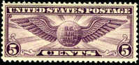 US C12 XF Mint Hinged 5c Airmail From 1930 - 1b. 1918-1940 Ongebruikt