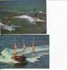 (0228) - 2 Aquatic Sport Postcard - 2 Carte De Sport - Ski Nautique Et Surf - Wasserski