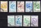 ROUMANIE: Série De 9 Timbres Oblitérés, Oiseaux D'eau - Collections, Lots & Séries