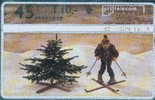 # NETHERLANDS G29 Christmas Tree & Man Skiing 45 Landis&gyr 11.93  Tres Bon Etat - Publiques