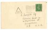 GEORGE VI - VF COVER Cancel - Triangular SWI  To PROVIDENCE - No Date Or Sender Name Or Address - Cartas & Documentos