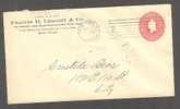 United States Private Postal Stationery Ganzsache 2 C. Cover FRANCIS H. LEGGETT & Co. New York N.Y. 1903 - 1901-20