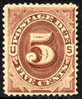 US J4 Mint Hinged 5c Postage Due From 1879 - Franqueo