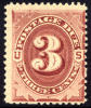 US J17 Mint Hinged 3c Postage Due From 1884 W/PF Certificate - Segnatasse